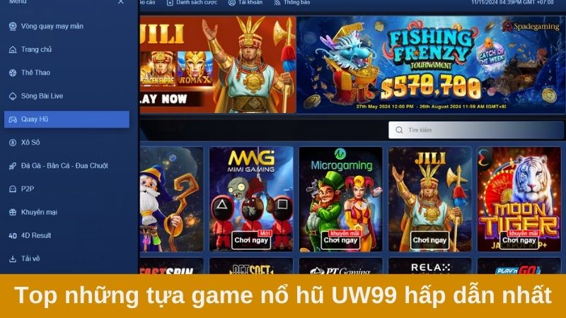 top game nổ hũ uw99